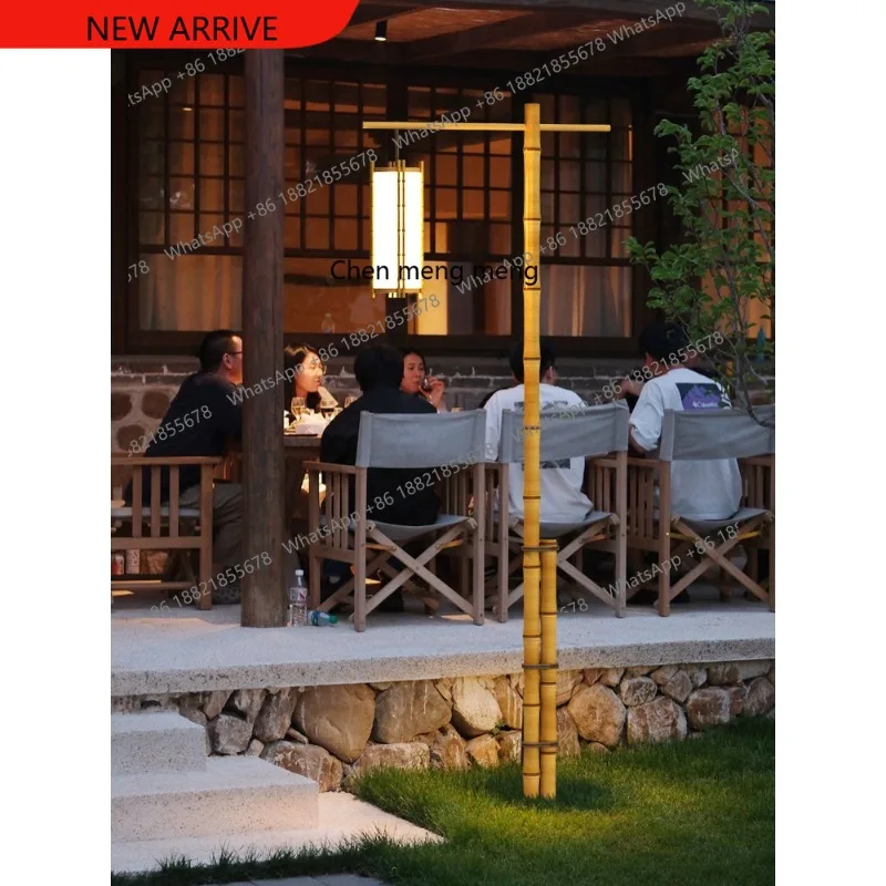 Outdoor imitation bamboo high pole bamboo art LED light courtyard outdoor homestay light scenic community landscape street light