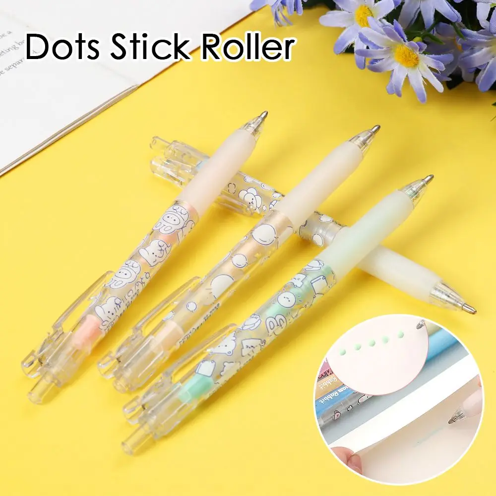 Office Supplies Scrapbooking Decor DIY Crafts Adhesive Double Sided Adhesive Pen Shape Dots Stick Roller Dispensing Glue