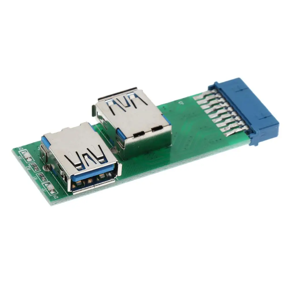 Usb 3.0 20pin Adapter Board Pcb Header Connector for Desktop Motherboard Set Accessory Solution