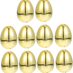 Easter Eggs Egg Fillable Plastic Empty Shell Easter Golden Gacha DIY Simulated Eggshell Easter Surprise Toys Party