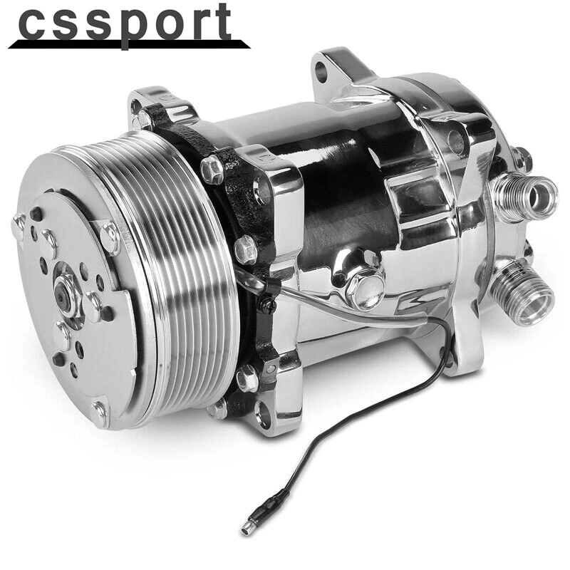 

Компрессор кондиционера с муфтой для Sanden 508, 8-канальный змеевидный ремень, алюминий