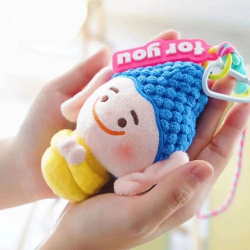 Lovely Cartoon Buddha Plush Pendant Creative Cute Buddha Plush Doll Keychain Soft Funny Buddha Plush Toy Keyring Backpack Decor