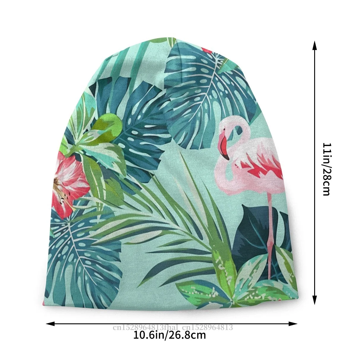 Bonnet Hats Men Women's Thin Hat Bright Green Flamingos Autumn Spring Warm Cap Design Skullies Beanies Caps