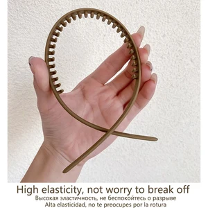 عصابات الشعر غير القابلة للانزلاق للنساء والرجال عقال بسيط الإطار غسل الشعر بانج حامل قناع الوجه الشعر طوق الشعر إكسسوارات الشعر أفضل 6 مبيعات تاج رجالي - رقم 5