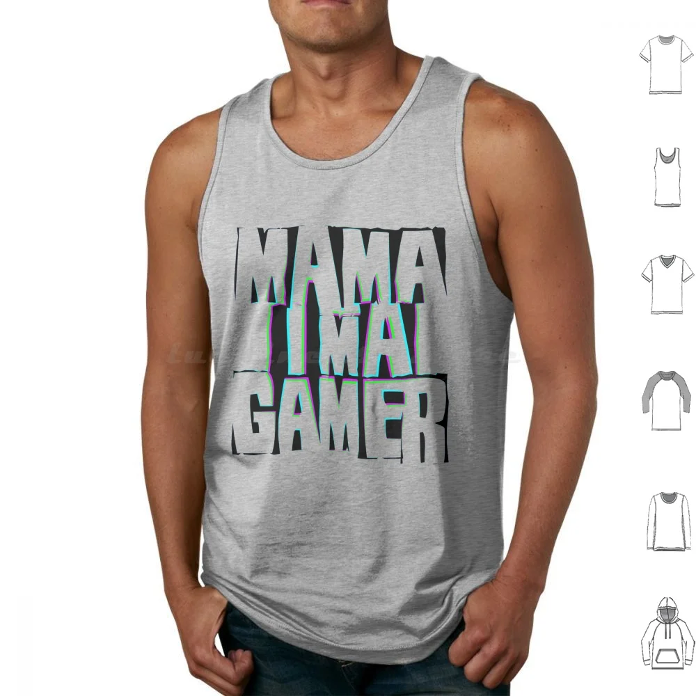 Mamá soy un jugador camisetas sin mangas estampado algodón Videojuego consola controlador juego Gamer Pc juego Ps3 Ps4 Ps5 videojuegos uno