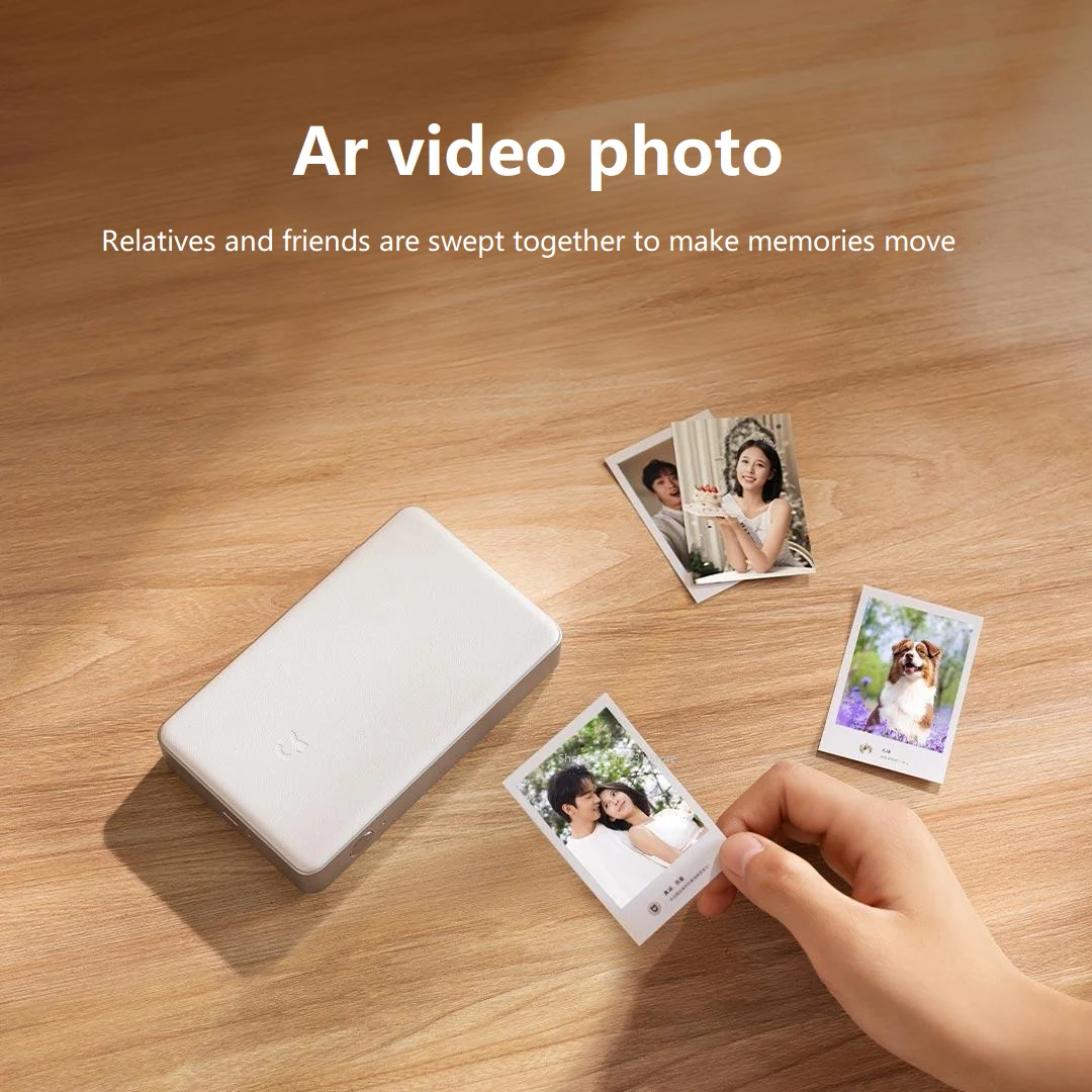 NEUER Xiaomi Mijia Pocket Photo Printer Pro AR Video Photo Bluetooth-Verbindung Integrierter automatischer Filmabdeckungs-HD-Druck