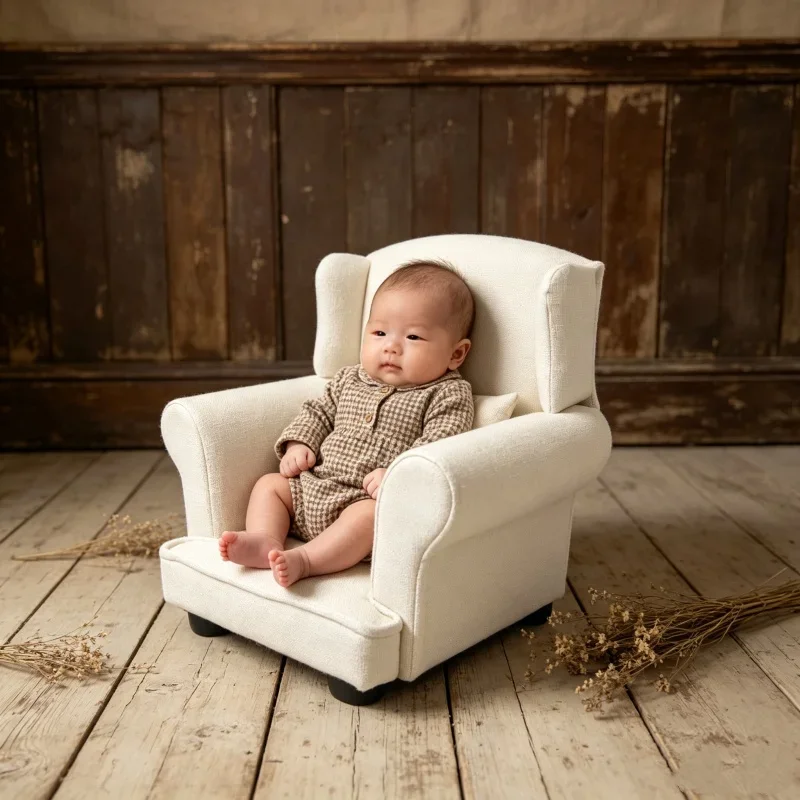 Baby Photoshoot Sofa Chair Bed Newborn Studio Accessory Children Posing Furniture For Infant Memorial Photo Shooting Tool view 2