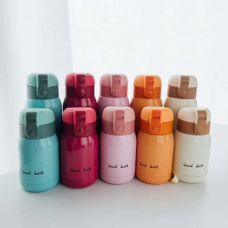 Mini Thermos Cup 200ml/360ml Pocket Vacuum Flask Insulated Hot Water Bottle Kids Gift Cup Stainless Steel Thermal Coffee Mug