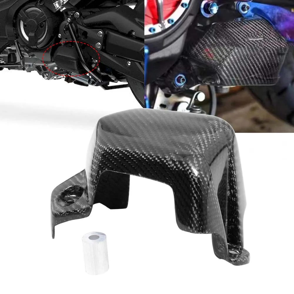 For YAMAHA T-MAX 560 530 2017-2020 Motorcycle Frame Middle Column Guard Protector Decorative Cover Carbon Fiber