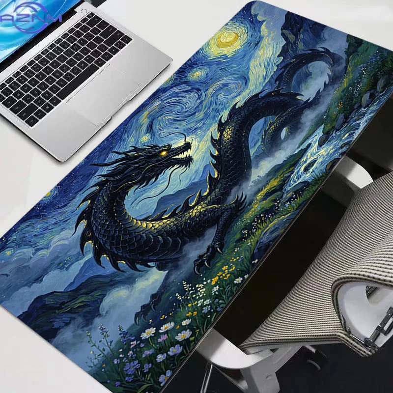 Mouse Pad Abstract Oil Painting Professional E-sports Gamers Speed Pc Gaming Rubber Keyboard Notbook Desk Mat Mousepad