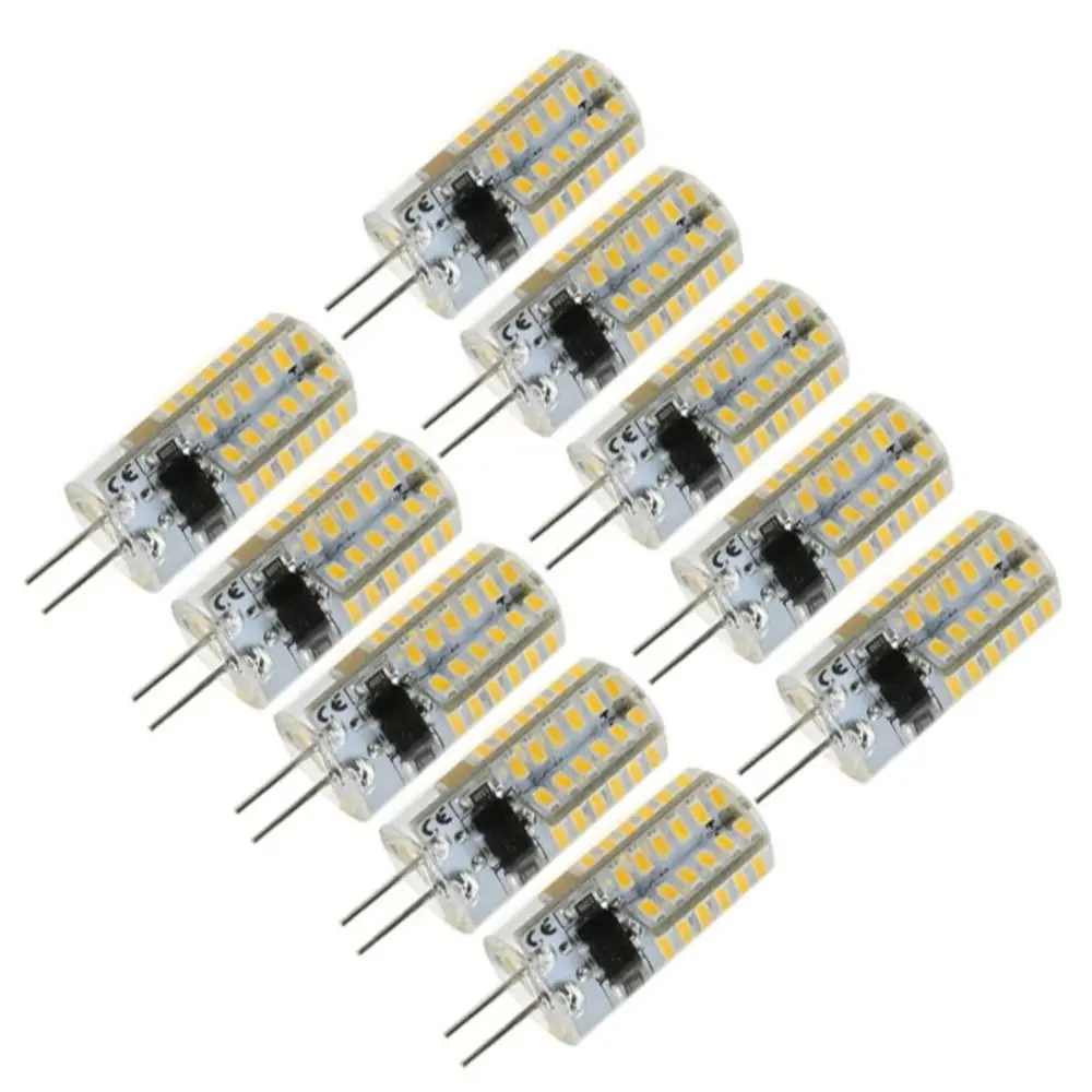 

10Pcs 220V 3W Mini G4 LED Light Bulbs Energy Saving Warm White Crystal light bulb Lighting Replacement Corn Lamp Home Decoration