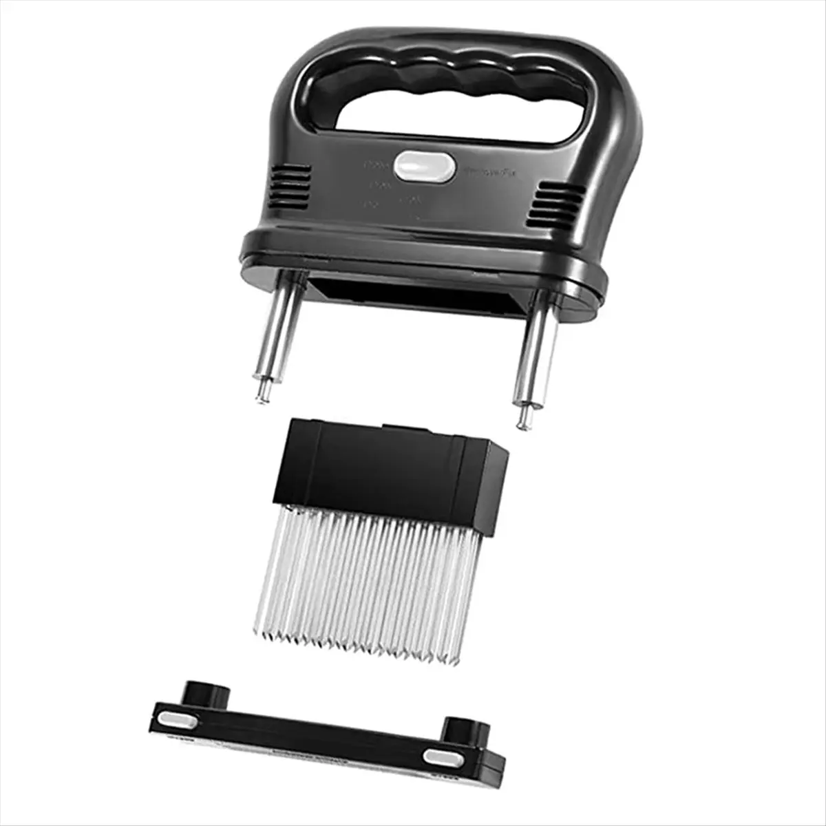 N14R Top 48-Blade Meat Tenderizer - Stainless Steel Ultra- Needle Steak Tenderizer, BBQ Kitchen Tool for Enhanced Flavor