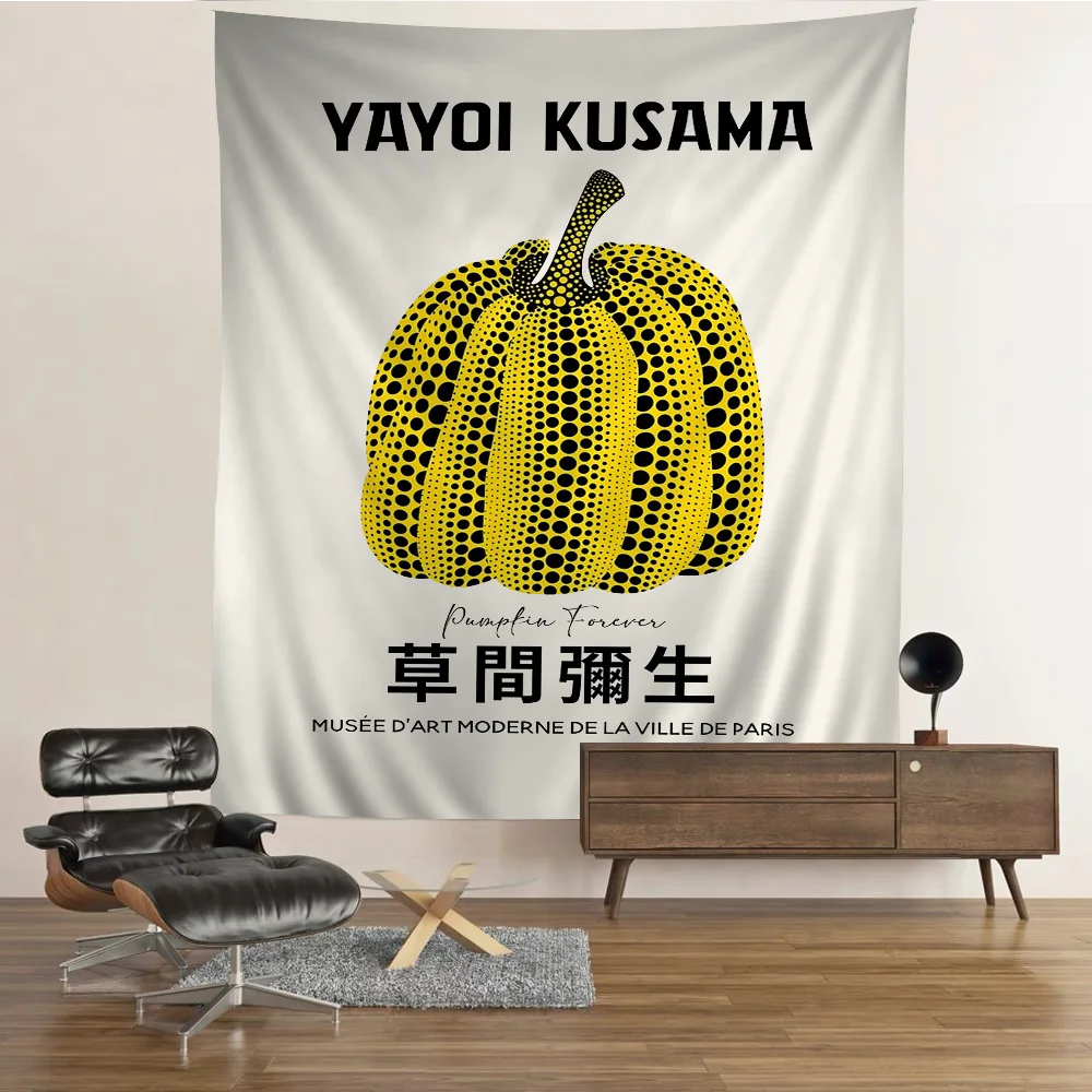 

Yayoi Kusama Colorful Tapestry Wall Hanging Home Decoration hippie bohemian decoration divination Wall Art Decor