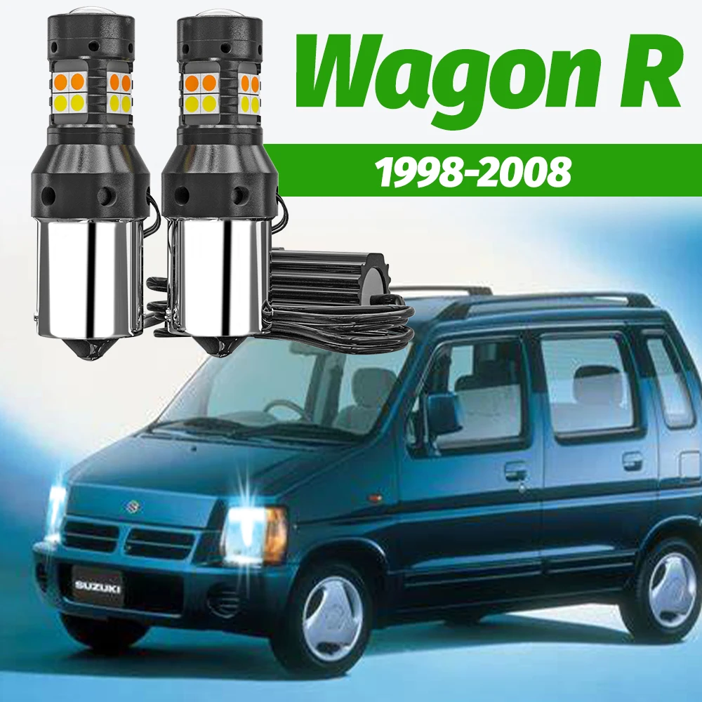 

2 шт. двухрежимный указатель поворота + дневные ходовые огни, аксессуары, светодиодные DRL для Suzuki Wagon R 1998-2008 2002 2003 2004 2005 2006 2007