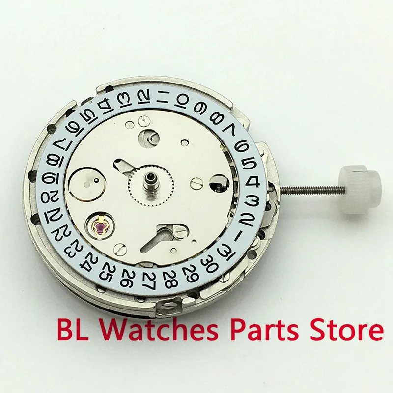 BLIGER  MINGZHU DG 2813 Automatic Watch Movement White Date Wheel Disc 26mm*7.5mm Second Hack For Men's Watch Modified Replace