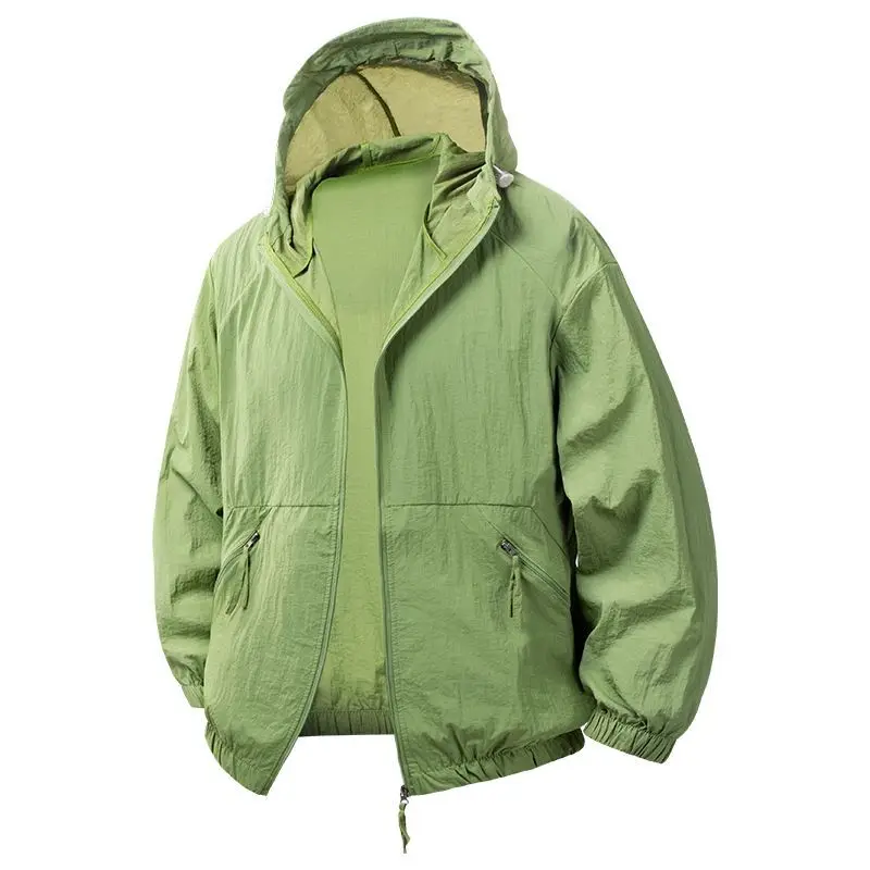 Sun protection clothing men's new summer hooded anti-UV sun protection clothing lightweight air-conditioned fishing clothing