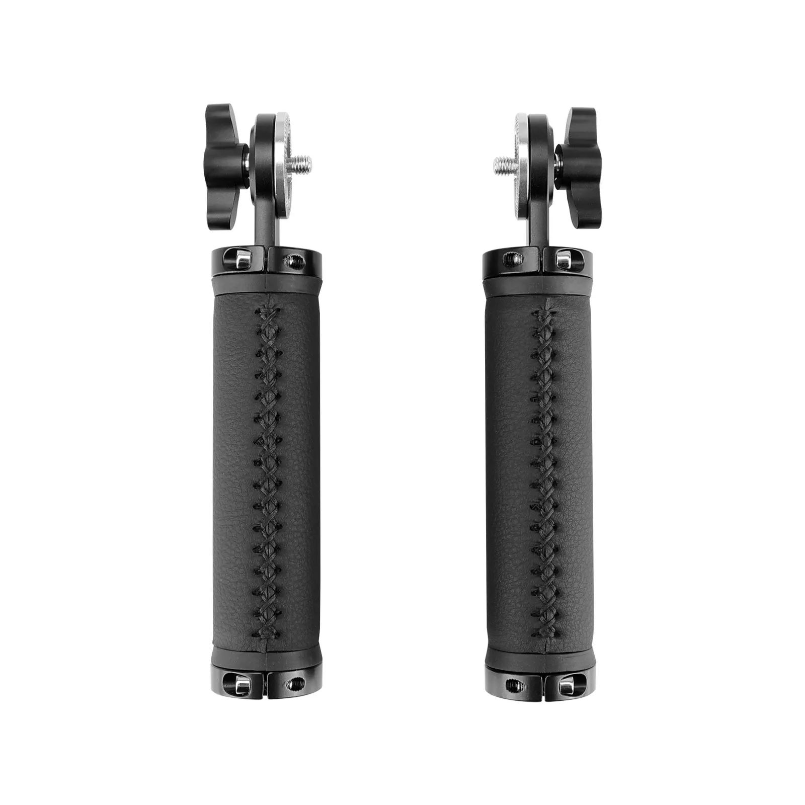 SZRIG ARRI Style Rosette Handgrip Leather Handle M6 Male Threads For DSLR Handle Shoulder Rig A Pair