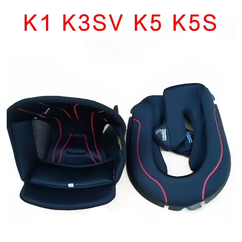 Motocicleta Inner Visor Base, Capacete Acessórios para AGV K1, K3SV, K4, K5, Forro Top, Lock Parts, Moto Liner