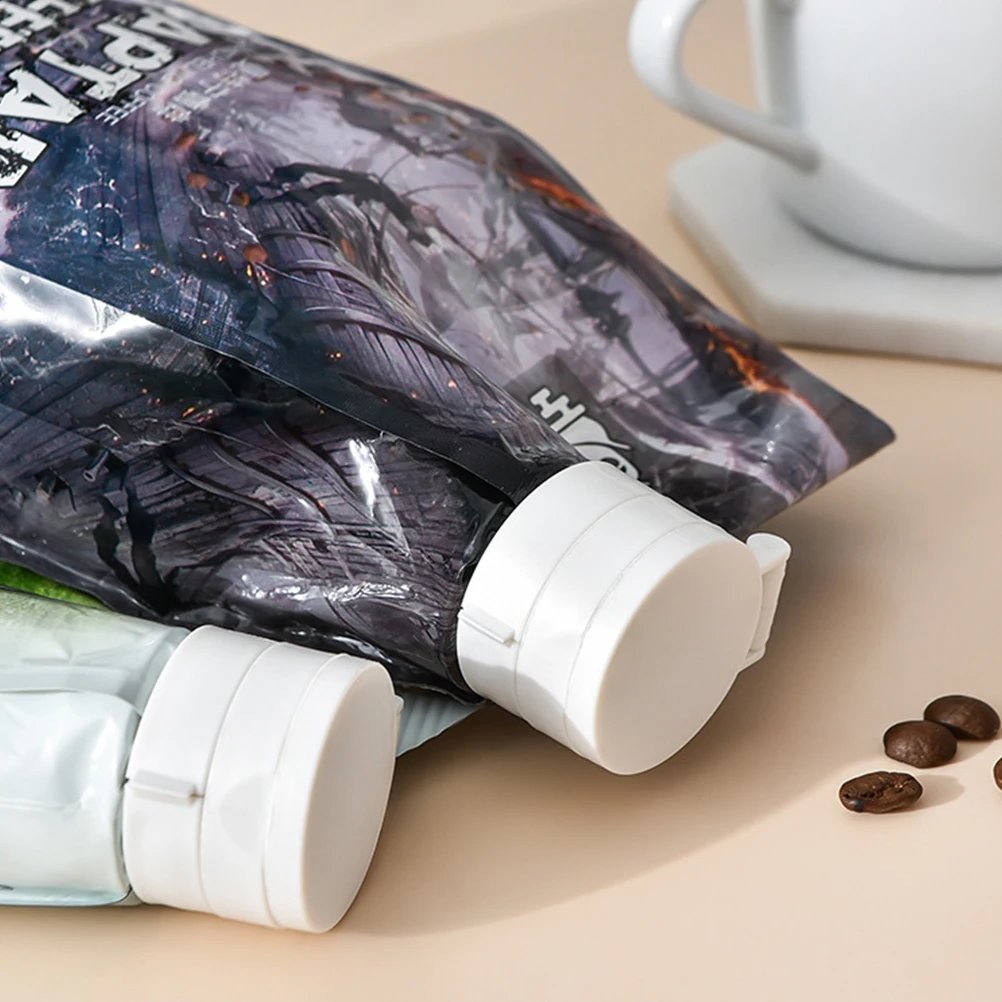 

4Pcs Food Sealing Clips Pour Type Chip Clamps Large Outlet Clip for Bags Snacks Milk Powder Seasonings Preservation