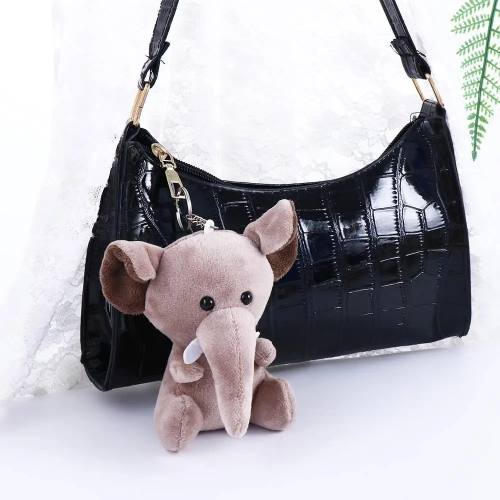 Backpack Keychain Jungle Brother Tiger Small Pendant Stuffed Doll Keychain Stuffed Animal   Keychain Animal