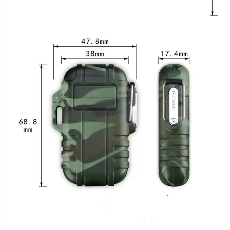 NEW Waterproof Jet Lighter PortableOutdoor Flashlight Butane Turbo Cigar Lighter Smoke Survival Tool Windproof Camping