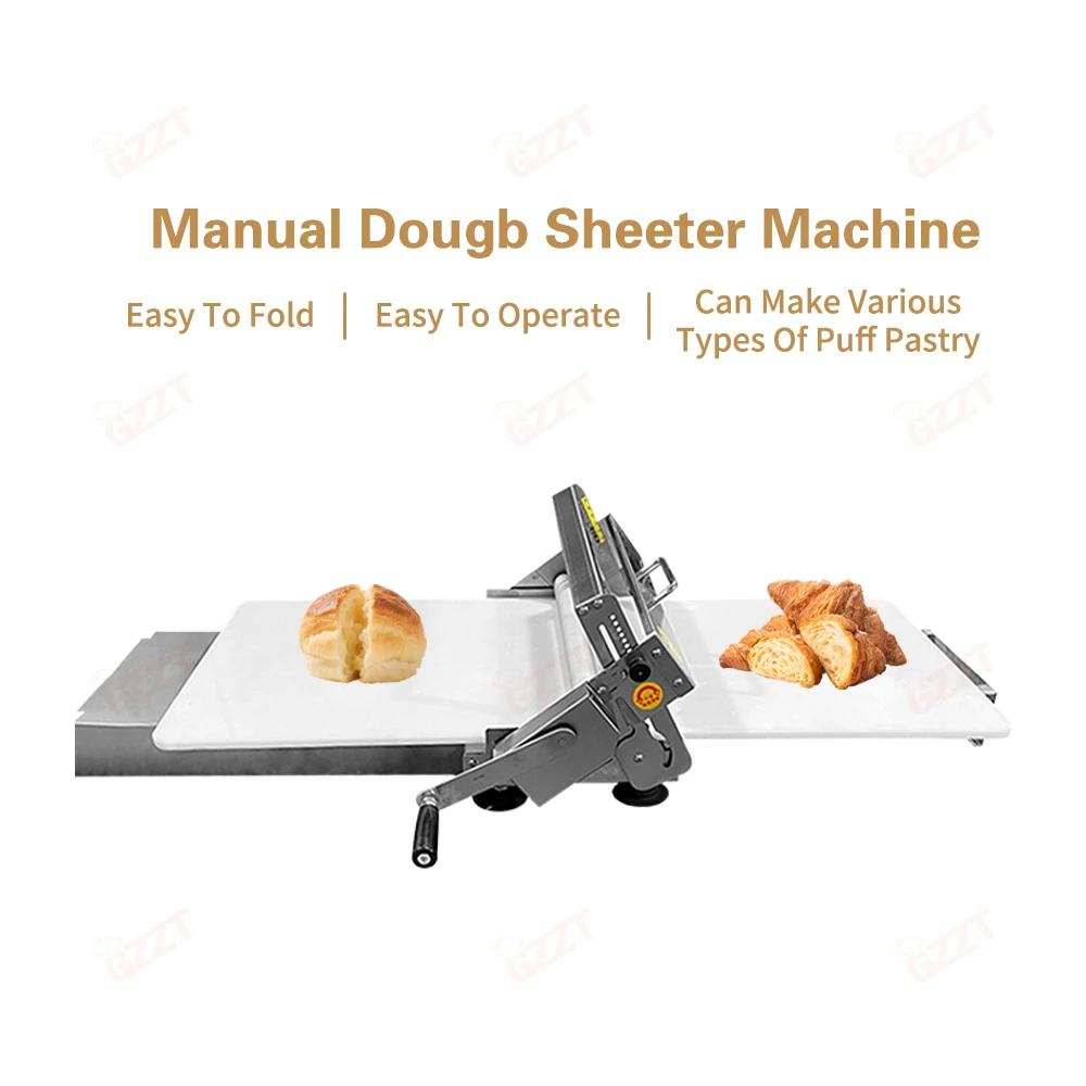 Attrezzatura da forno Rullo per pasta industriale Sfogliatrice per pane IT-MDS-70 Pasticceria manuale Pressa per fondente Sfogliatrice per compresse Pasticceria a soffio