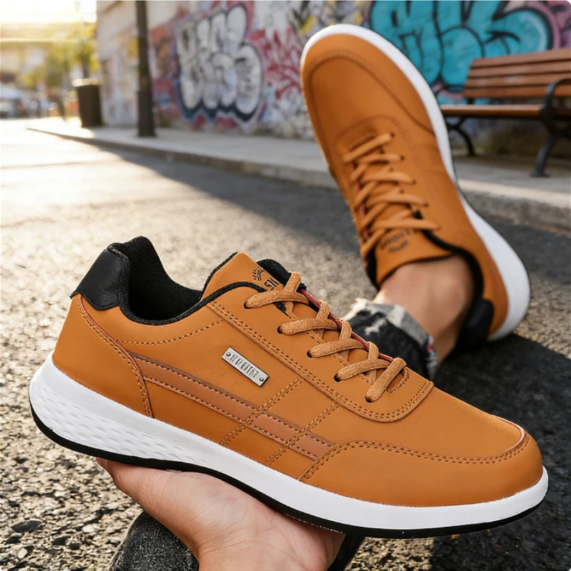 Schuhe für Schnürschuhe, vulkanisiert, für Herren, lässiger Sneaker, modisch, leicht, rutschfest, bequem, für Herren, Tennis, Masculino