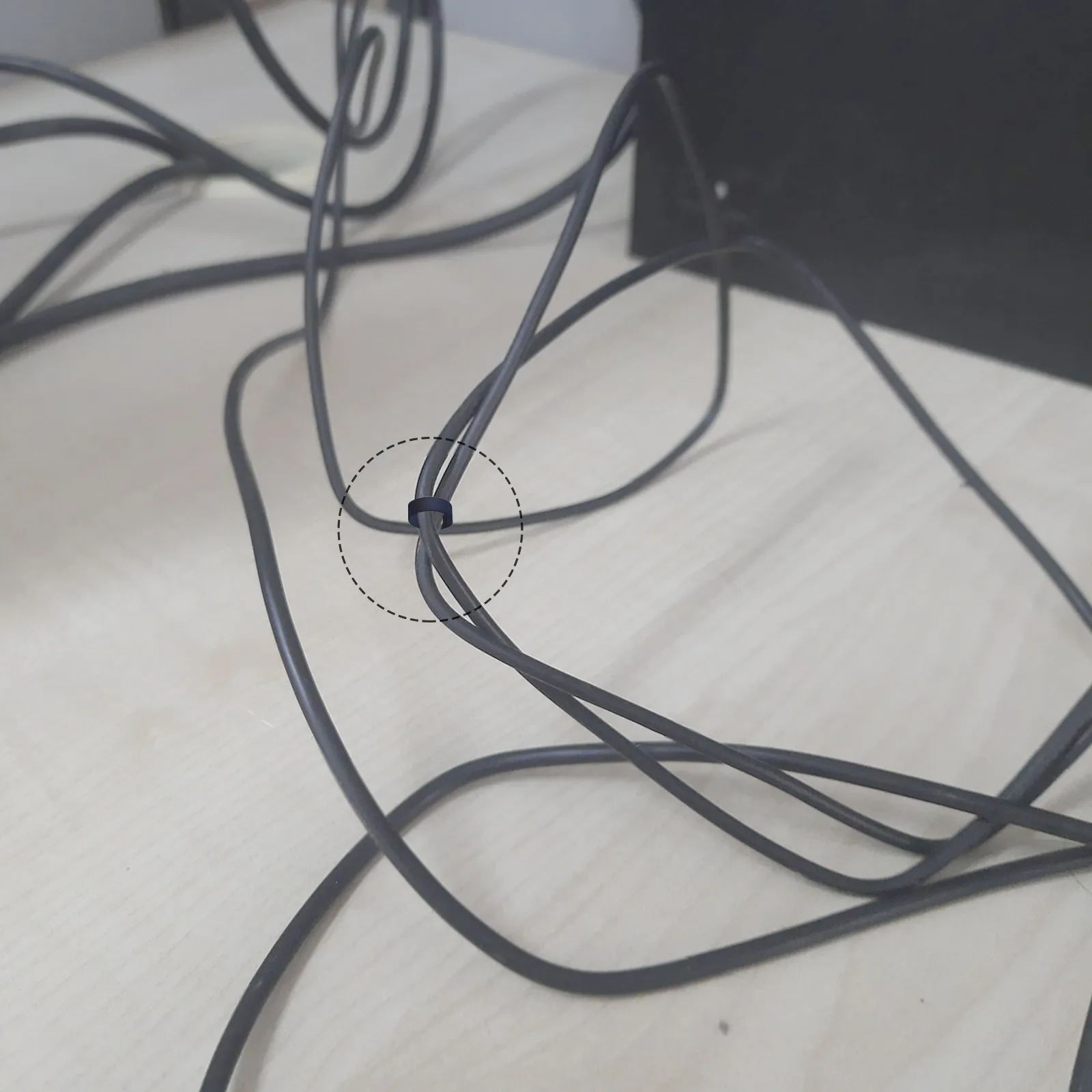 200Pcs Silicone Rubber Cable Bands Elastic Cord Ties Data Cable Organizer Reusable Wire Management Cord Organizer Bands Home