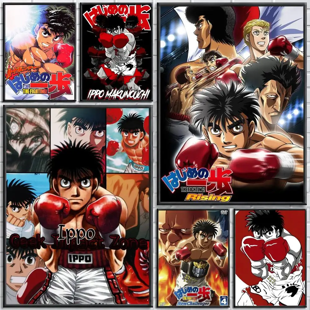 Anime Fighting Spirit Hajime No Ippo Painting Calligraphy Stylish Canvas Poster Wall Art for Home Decor Gift