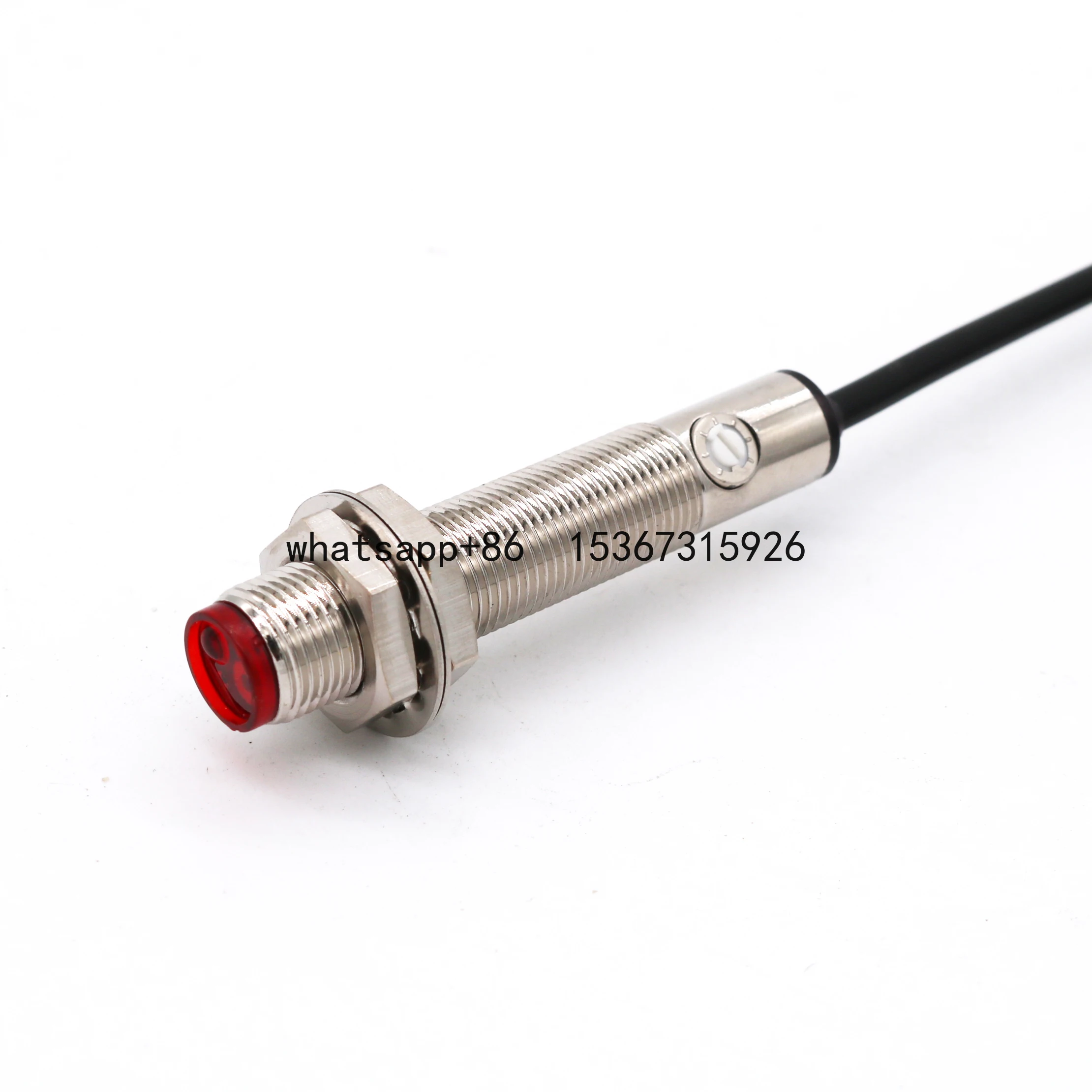 

DINGGAN M18 Laser Photoelectric Switch NPN PTC12F10DNOL Laser Sensor Switch DC 10cm Distance Normally Open