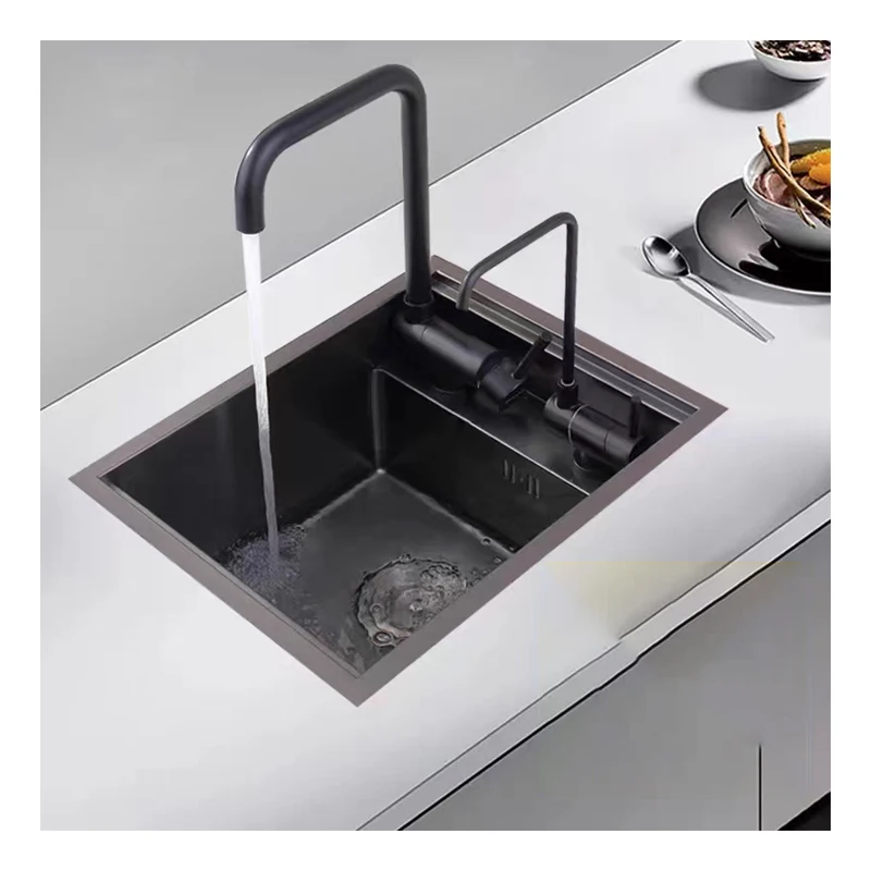 304 Single Bowl Folding Sink Cover Hidden Kitchen Cover Factory Customizable 16g Stainless Steel RV Kitchen Undermount Sink