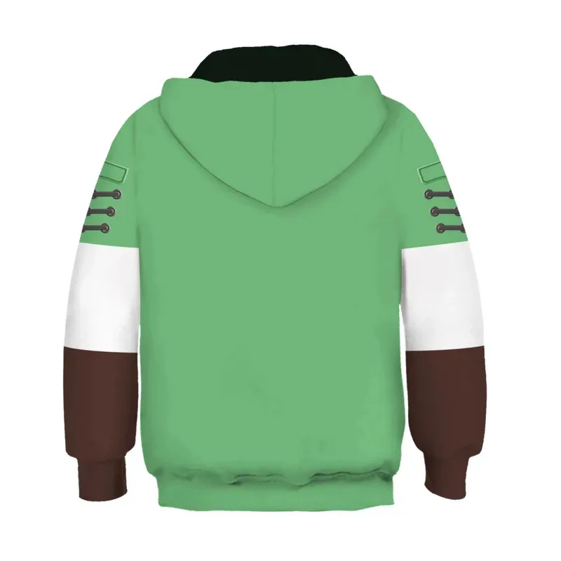 Anime Cosplay Przygoda Linka Okarina Czasu Stroje Cosplay Bluza Dziecięca Odzież Sportowa Bluzy z Kapturem Pulower Ja