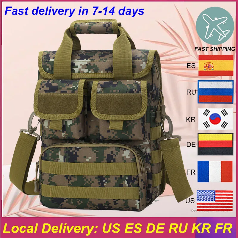 OULYLAN Outdoor Hiking Rucksack Tactical Handbag Men A4 Size Bag Military Camouflage Messenger Bag Men's Tool Bag