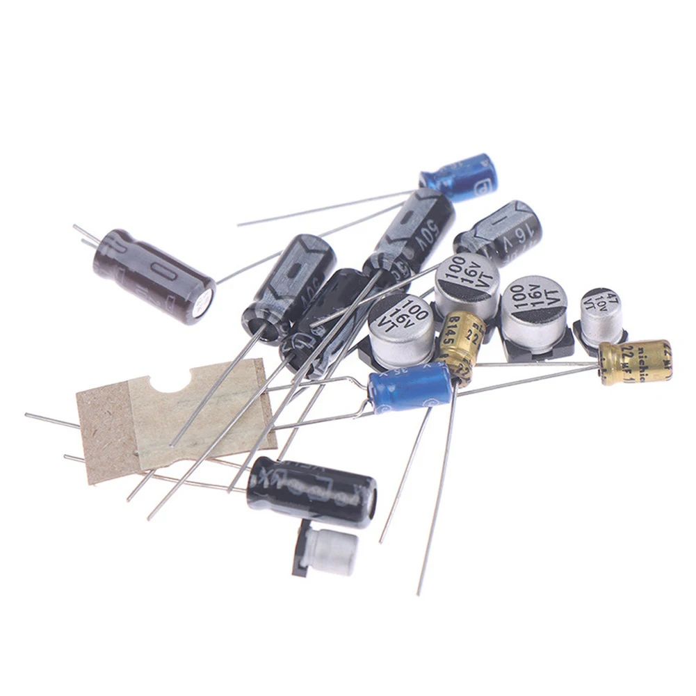 25pcs Capacitor Kit For GameGear For GG Motherboard Repair Parts Metal Electronic Components Replacement Set