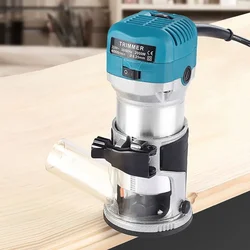 220v 2000w elektrischer Trimmer fräser 6,35mm & 8mm Fräsen Gravur Schlitz schneide maschine Hands chnitz fräser Holz bearbeitungs werkzeuge