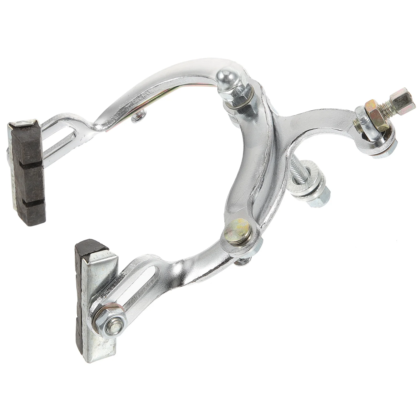 

2Pcs Bike Brake Calipers Sturdy Metal Rubber Construction Long Curved Design for Enhanced Stopping Power Compatible with Most