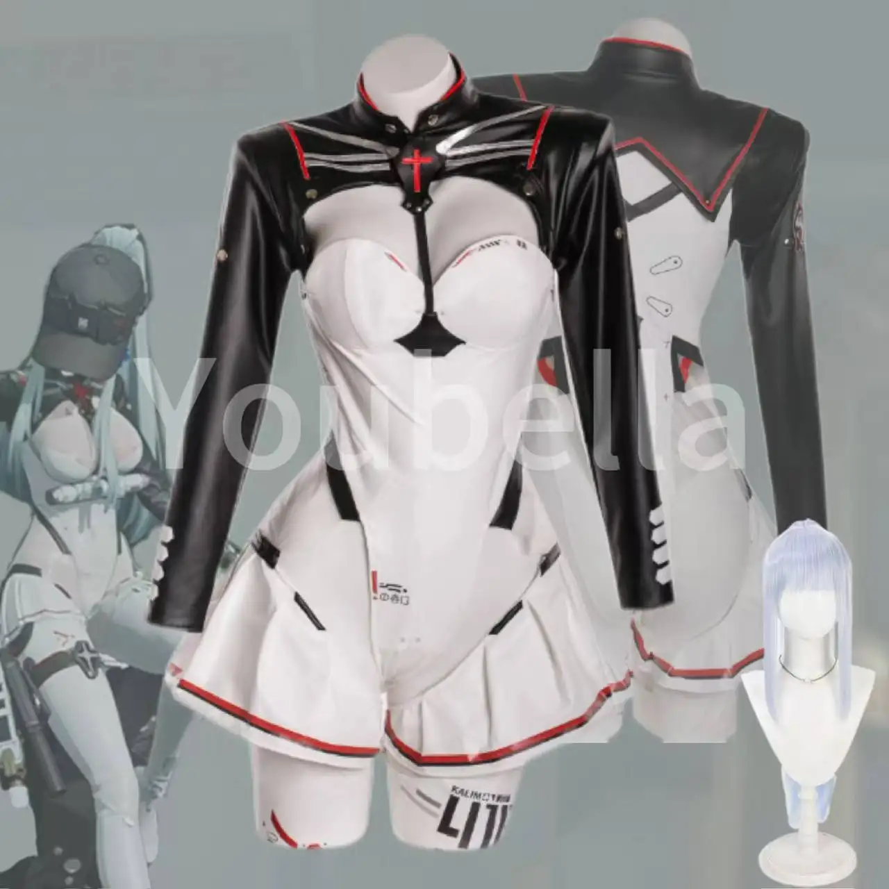 

Clukay Klukai предлагает униформу для косплея для девочек FRONTLINE 2: EXILIUM костюмы для Хэллоуина, сексуальные комбинезоны, парик для вечеринок