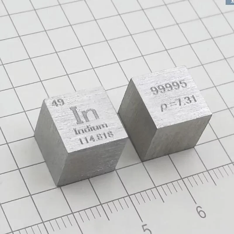 Indium Cube In Element Cube Metal Collector 10mm 25.4mm/1 Inch