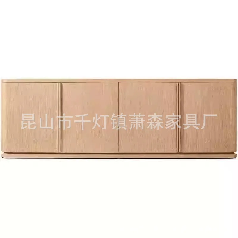 

RH American Country Solid Wood TV Cabinet Small Apartment Living Room Oak Locker French Simple Sideboard Storage Cabinet
