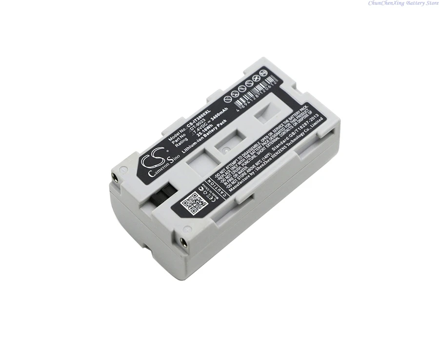 Replacement 7.4V 3400mAh Barcode Scanner Battery DT-9023 DT-9723 DT-9023LI for Casio IT3000 IT2000 IT3100 IT-3000 IT-2000 3100