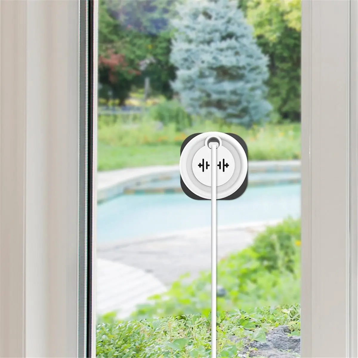 (DT37) Tuya Smart Window Camera 3MP 2.4G/5G Dual-Band WiFi Full-Color Night Vision Through Window for Home Security App Control
