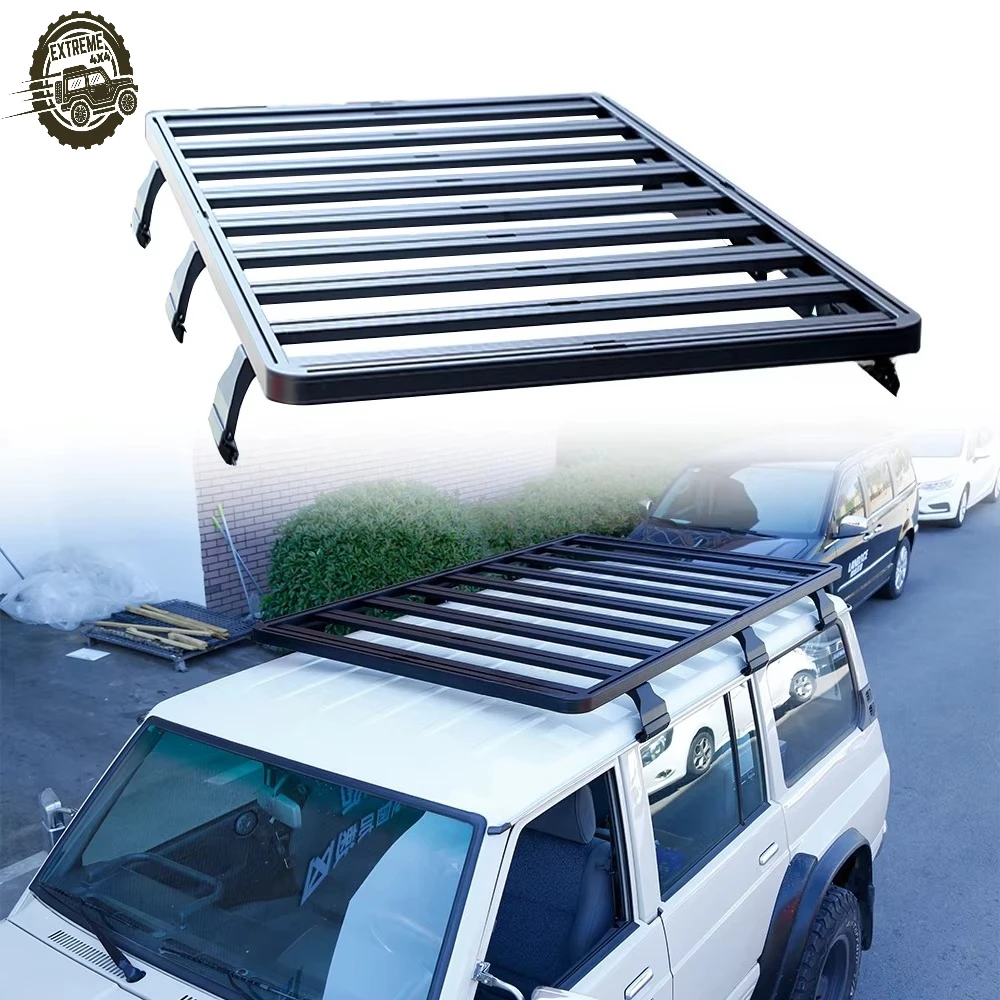 

Universal Fit Aluminum Alloy Roof Rack Durable Car Roof Basket Nissan Patrol Y60/Y61 for Off Road Adventures