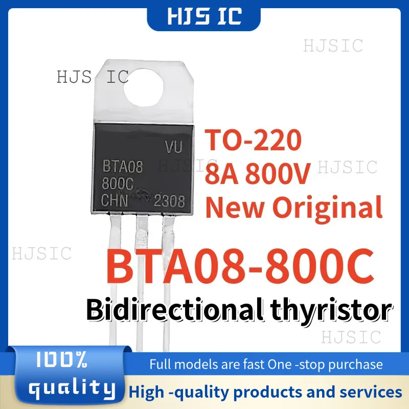 10-20-50PCS New Original BTA08-600C BTA08600C BTA08 600C TO-220  8A 800V Bidirectional thyristor
