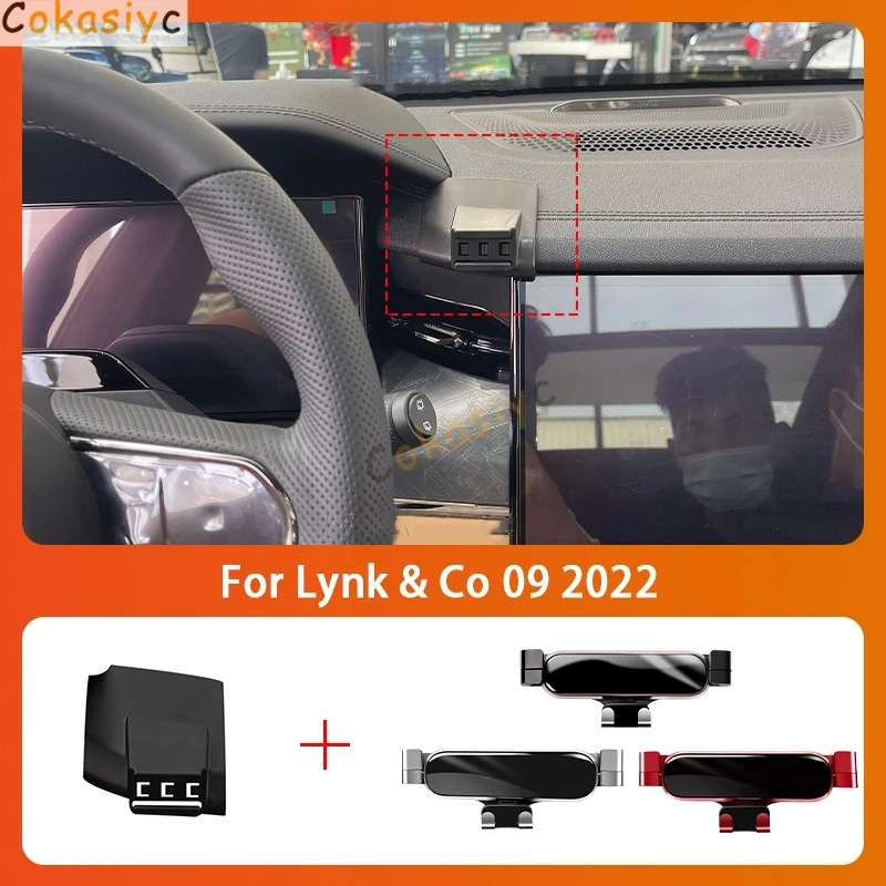 Suporte do telefone móvel do carro para lynk & co 09 2022 360 graus de rotação gps montagem especial suporte navegação acessórios