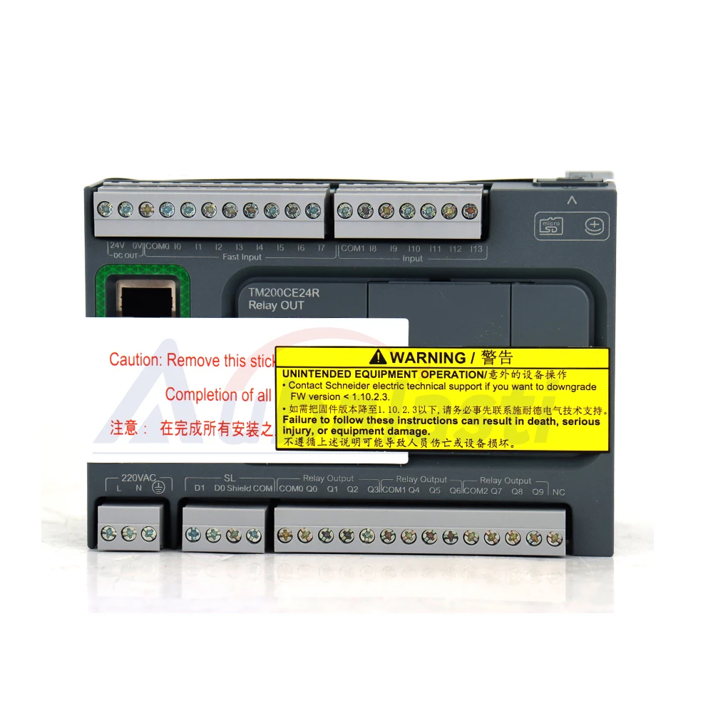 

Schneider PLC controller/TM200CE16/CE24/CE32/CE40/C60/R/T TM200C16R TM200CE24R Replace the TM221 TM221CE24R/T series