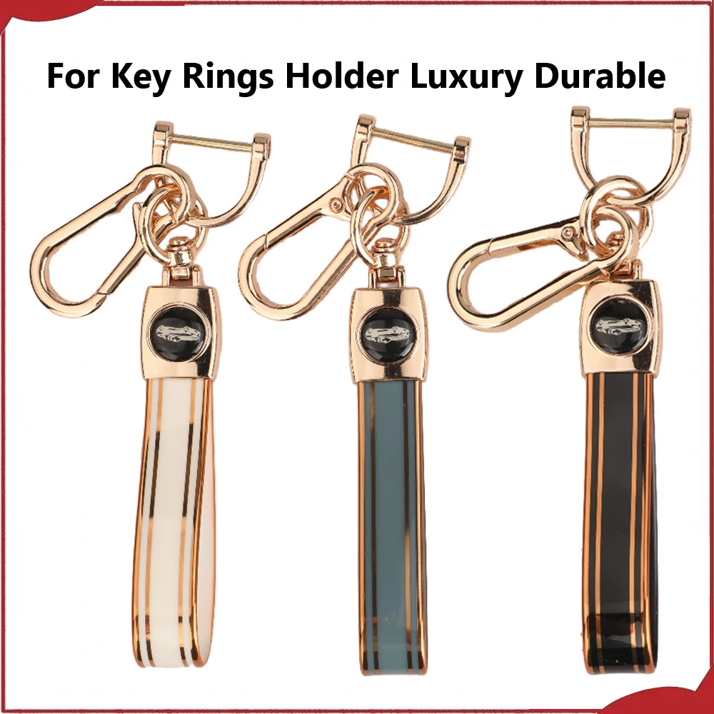 Jingyuqin New Soft TPU Rubber Keychain For Car Key Rings Holder Luxury Durable Never Damage Keys Case