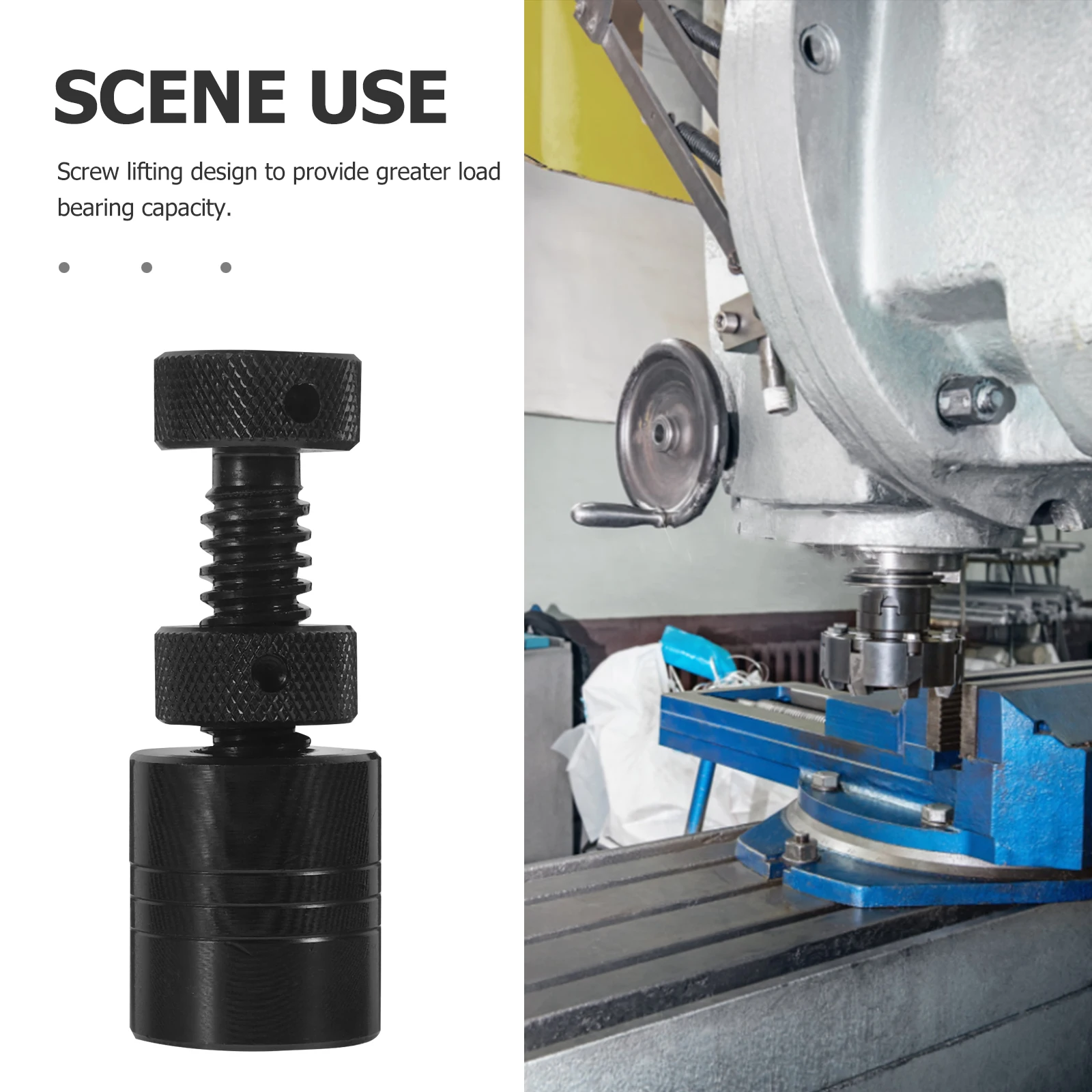 

Adjustable Spiral Screw Jack Pad 3T Iron Mini Floor Stabilizer Support Block Heavy Duty Car Lifting Leveling Jack Machine Tool