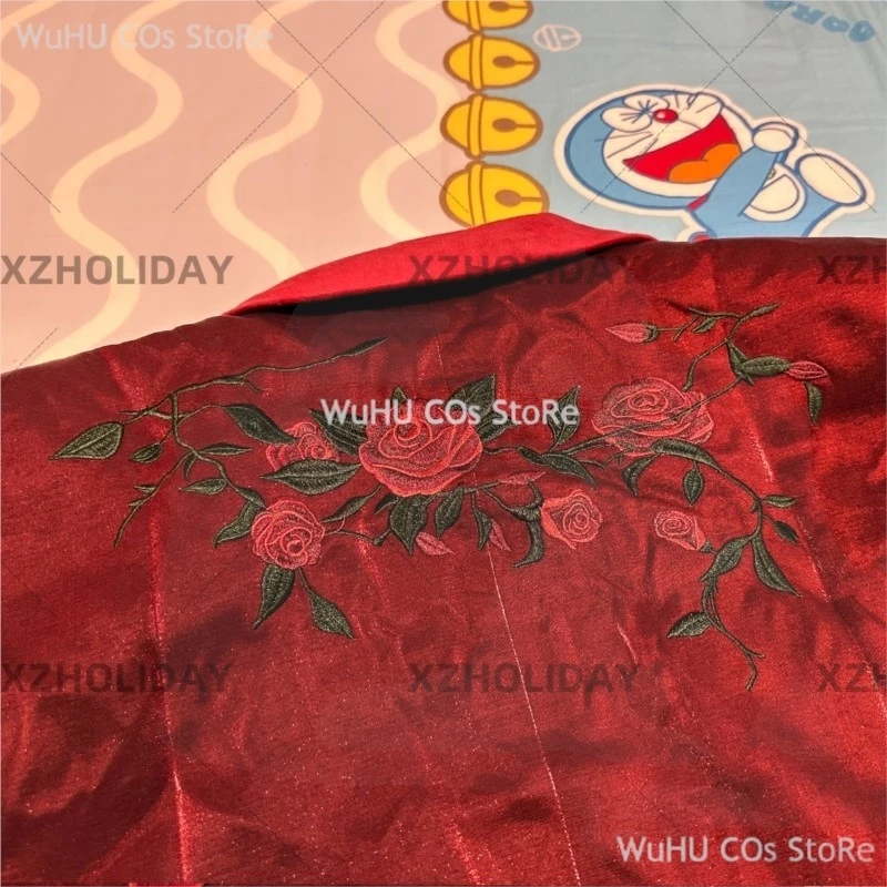 Gioco Amore E Spazio Profondo Cos Rafayel Costume Cosplay Rosa Rosso Vestito Cappotto Qiyu Rafayel Parrucca Donna Uomo Vestito Del Partito di Halloween