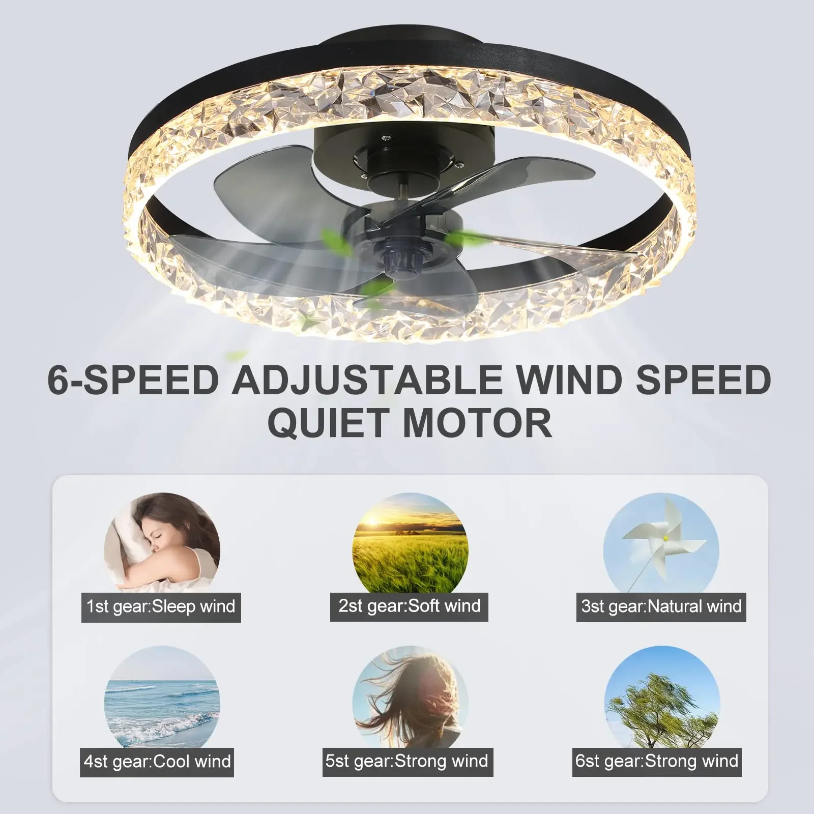 Nordic Ceiling Fan Led Lighting Modern Dimmable Remote Control Ceiling Fans Living Room AC Variable Frequency Fan Ceiling Lamp