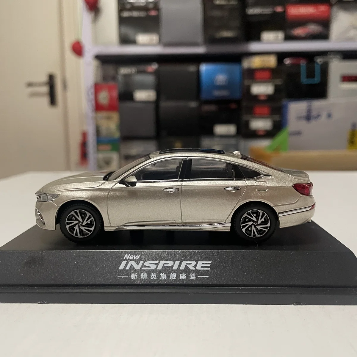 Diecast 1:43 Schaal Dongfeng Honda Inspire 2019 Legering Model Auto Collectible Toy Gift Souvenir Display Ornamenten